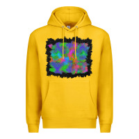 Lemon halloween neon leopard background Premium Hoodie - BundleAndBundleShop