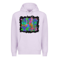 Lilac halloween neon leopard background Premium Hoodie - BundleAndBundleShop