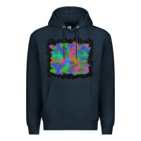 Navy halloween neon leopard background Premium Hoodie - BundleAndBundleShop