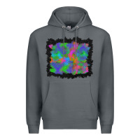 Rock halloween neon leopard background Premium Hoodie - BundleAndBundleShop
