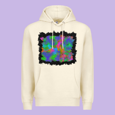 Halloween Neon Leopard Background Premium Hoodie Designed By Bundleandbundleshop