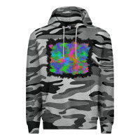 Slate Camo halloween neon leopard background Premium Hoodie - BundleAndBundleShop