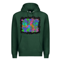 Sports Green halloween neon leopard background Premium Hoodie - BundleAndBundleShop
