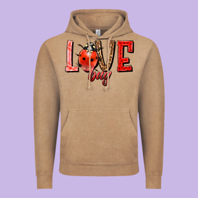 Love Bug Vintage Hoodie Designed By Howdyjamesfarm