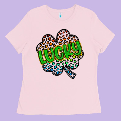 Lucky St Patrick S Day Ladies Tee Designed By Artiststas