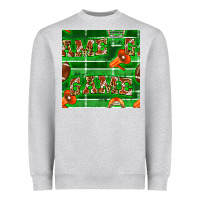 Heather Grey american football megaphone and game seamless pattern Heavyweight Sweatshirt - BundleAndBundleShop