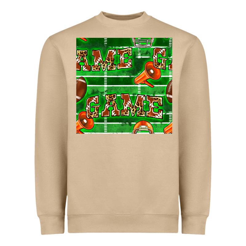 American Football Megaphone And Game Seamless Pattern Heavyweight Sweatshirt by BundleAndBundleShop | Teevron