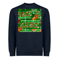Navy american football megaphone and game seamless pattern Heavyweight Sweatshirt - BundleAndBundleShop