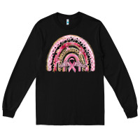Black cancer rainbow Long Sleeve Tee - CowGirlArtShop