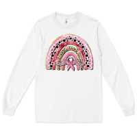 White cancer rainbow Long Sleeve Tee - CowGirlArtShop