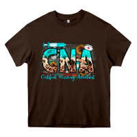 Chocolate Brown cna certified nursing assistant Heavy Core Tee - JahusDesignShop