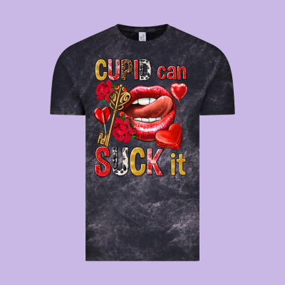 Cupid Can Suck It Valentine's Day Vintage Tee Designed By Howdyjamesfarm