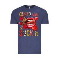 Vintage Denim Cupid can suck it Valentine'S Day Vintage Tee - HowdyJamesFarm