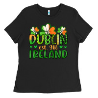 Black dublin ireland st patrick s day Ladies Tee - Artiststas