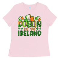 Bubblegum Pink dublin ireland st patrick s day Ladies Tee - Artiststas