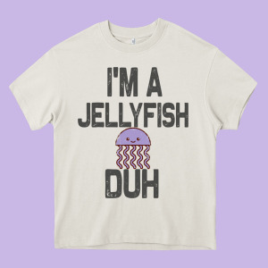 I M A Jellyfish Duh Halloween Costume Heavy Core Tee Designed By Lanvoart