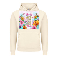 Vintage Artic she is mom with flowers Vintage Hoodie - TumblerDesignByShophia
