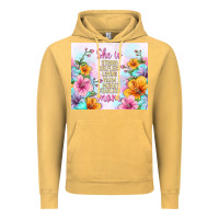 Vintage Mustard she is mom with flowers Vintage Hoodie - TumblerDesignByShophia