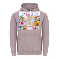 Vintage Zinc she is mom with flowers Vintage Hoodie - TumblerDesignByShophia
