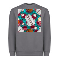 Storm baseball  uniform with turquoise gemstone seamless pattern Heavyweight Sweatshirt - BundleAndBundleShop