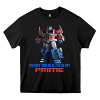Black optimus prime 2 Heavy Core Tee - lanVoArt