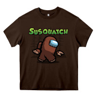 Chocolate Brown susquatch gift nature Heavy Core Tee - lanVoArt
