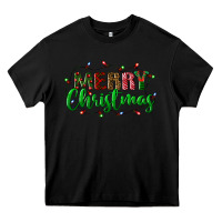 Black merry christmas Heavy Core Tee - BundleAndBundleShop