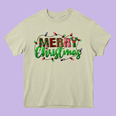 Merry Christmas Heavy Core Tee Designed By Bundleandbundleshop