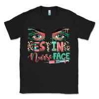Black resting nurse face Classic Tee - RanaPortraitStore