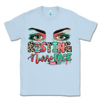 Dusty Blue resting nurse face Classic Tee - RanaPortraitStore
