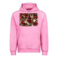 Fuchsia Pink christmas leopard cowhide background Urban Hoodie - BarkalooDesign