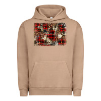 Pigment Burro christmas leopard cowhide background Urban Hoodie - BarkalooDesign