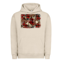 Pigment French Oak christmas leopard cowhide background Urban Hoodie - BarkalooDesign