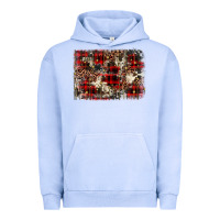 Pigment Grape Ice christmas leopard cowhide background Urban Hoodie - BarkalooDesign