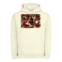Pigment Pistachio christmas leopard cowhide background Urban Hoodie - BarkalooDesign