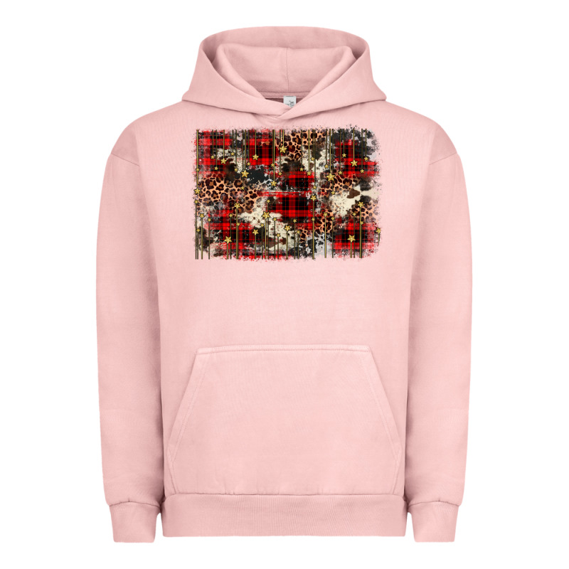 Christmas Leopard Cowhide Background Urban Hoodie by BarkalooDesign | Teevron