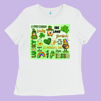 St Patrick's Day Ladies Tee Designed By Artiststas