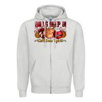 Dove Grey balls deep in christmas spirit Zipper Hoodie - CowhideDigitalArt