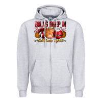 Heather Grey balls deep in christmas spirit Zipper Hoodie - CowhideDigitalArt