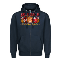 Navy balls deep in christmas spirit Zipper Hoodie - CowhideDigitalArt