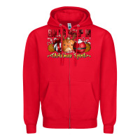 Red balls deep in christmas spirit Zipper Hoodie - CowhideDigitalArt