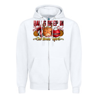 White balls deep in christmas spirit Zipper Hoodie - CowhideDigitalArt