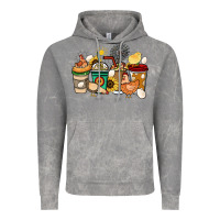 Cloud Rock Chicken coffee cups Vintage Hoodie - HowdyJamesFarm