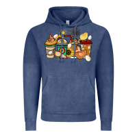 Vintage Denim Chicken coffee cups Vintage Hoodie - HowdyJamesFarm