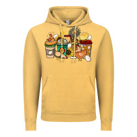 Vintage Mustard Chicken coffee cups Vintage Hoodie - HowdyJamesFarm