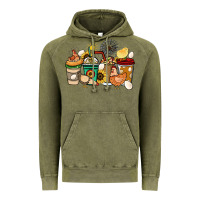 Vintage Olive Chicken coffee cups Vintage Hoodie - HowdyJamesFarm