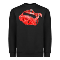 Black Chin Guard Fa Element Heavyweight Sweatshirt - FaDigitalArtStudio