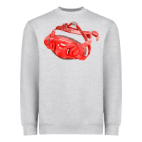Heather Grey Chin Guard Fa Element Heavyweight Sweatshirt - FaDigitalArtStudio