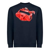Navy Chin Guard Fa Element Heavyweight Sweatshirt - FaDigitalArtStudio