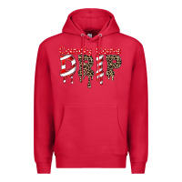 Cardinal candy cane drip Premium Hoodie - FaDigitalArtStudio